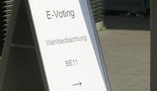 © ORF.at/Günter Hack, Wegweiser zur E-Voting-Wahlbeobachtung am BRZ © ORF.at/Günter Hack, Wegweiser zur E-Voting-Wahlbeobachtung am BRZ