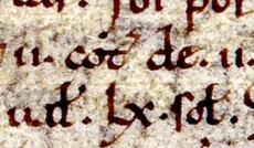 © The National Archives/Screenshot: ORF.at, Detail aus dem Domesday Book © The National Archives/Screenshot: ORF.at, Detail aus dem Domesday Book