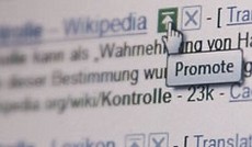 � Screenshot: ORF.at, Neue Funktionsfelder neben Suchergebnis