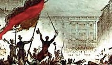 � no copyright, Revolution 1848: Barrikaden Berlin.