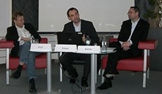 � Bild: ORF.at/Barbara Wimmer, Open Business Foundation Austria. Im Bild: Knoll, Kalaus, Kienle (von links nach rechts).