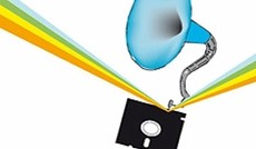 � G�nter Hack, Titelgrafik Digitale Trichtergrammophone