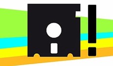 � G�nter Hack, Grafik: Diskette mit Ausrufezeichen