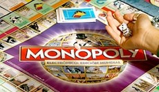 � Reuters/Paul Hanna, Ein Monopoly-Brettspiel mit der W�rfelhand eines Spielers